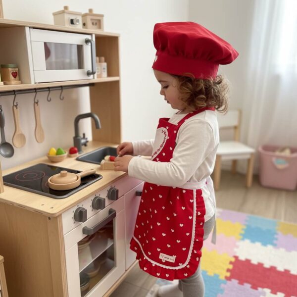 Kecelja za devojčice (crvena)