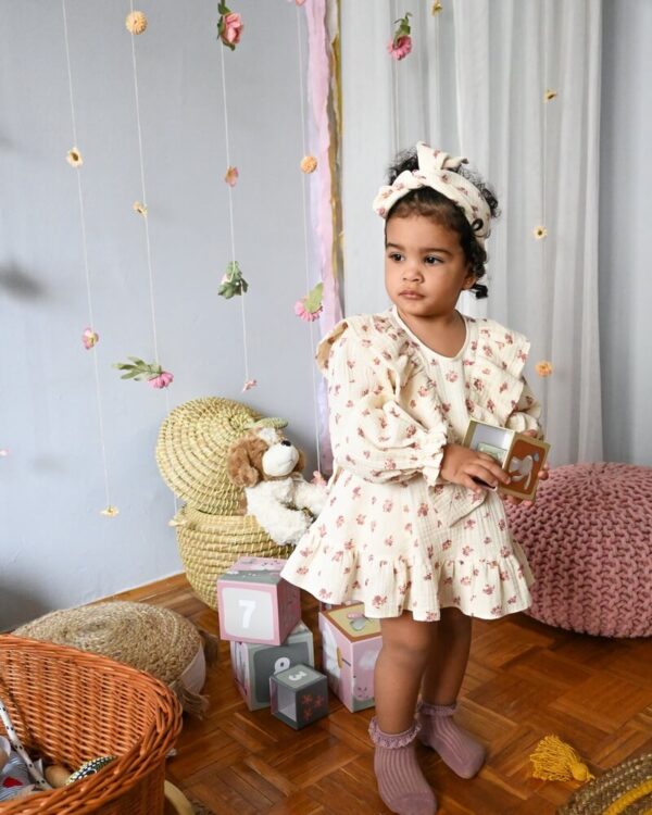 Moderna haljinica za devojčice „Klara“ od prirodnih tkanina