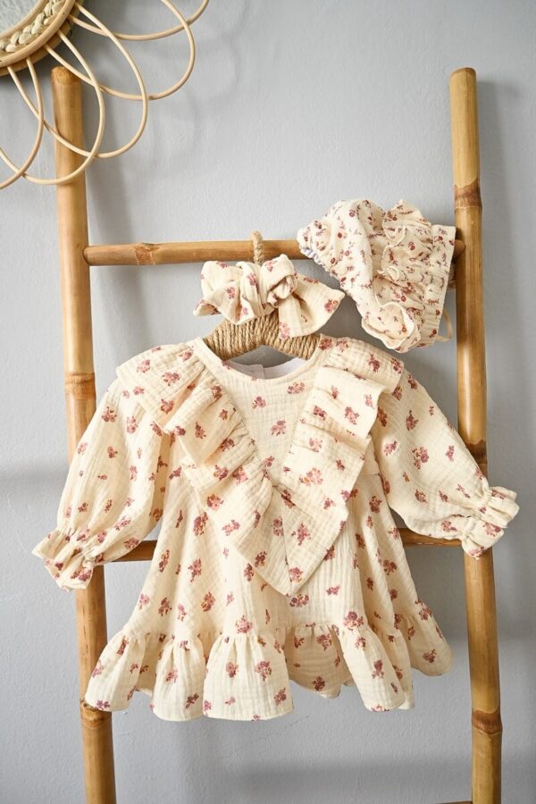 Moderna haljinica za devojčice „Klara“ od prirodnih tkanina