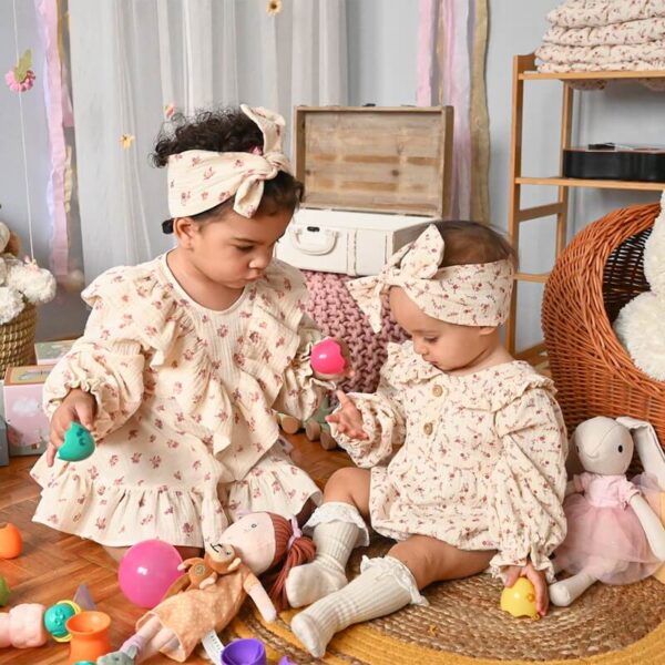 Moderna haljinica za devojčice „Klara“ od prirodnih tkanina