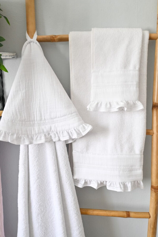 Set peškira sa detaljima muslina