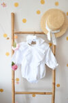 Bebi bodic (Romper) „Child Chic“ od organskog pamuka (White)
