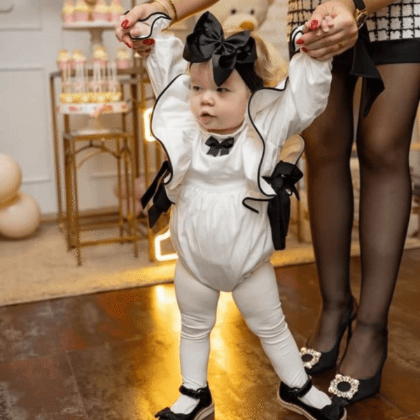 Bebi bodić (Romper) „Raskoš“ sa pufnastim karnerima