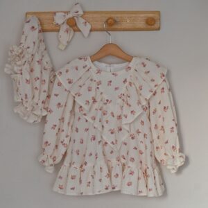 Moderna haljinica za devojčice „Klara“ od prirodnih tkanina