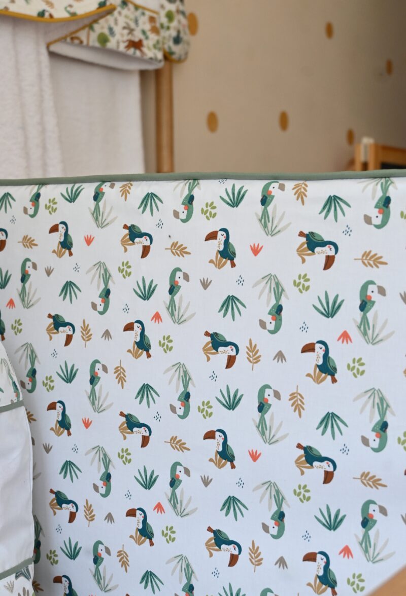 posteljina-bebi-prirodne-tkanine-decak-devojcica-jungle-ogradica-dezen