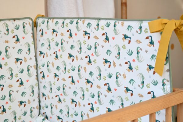 Posteljina za bebe od prirodnih tkanina za dečake i devojčice „Jungle”