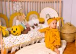 Posteljina za bebe "Rainbow love"- Set od organskog pamuka