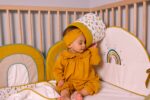 Posteljina za bebe "Rainbow love"- Set od organskog pamuka