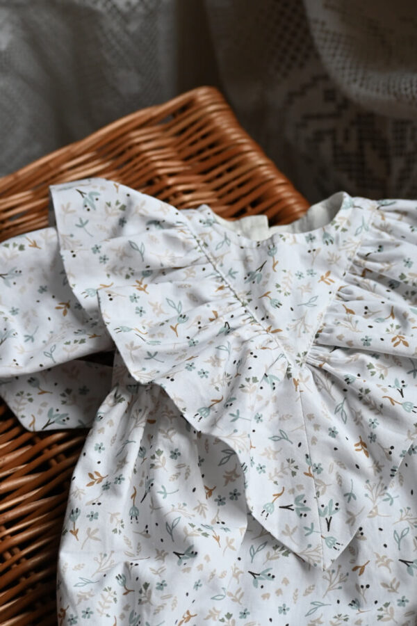 Bebi bodic (Romper) „Child Chic“ od organskog pamuka (Azra Blue)