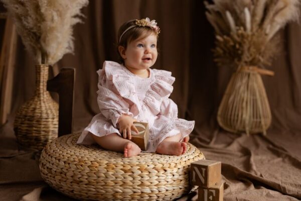 Moderna haljinica za devojčice „Klara“ od prirodnih tkanina