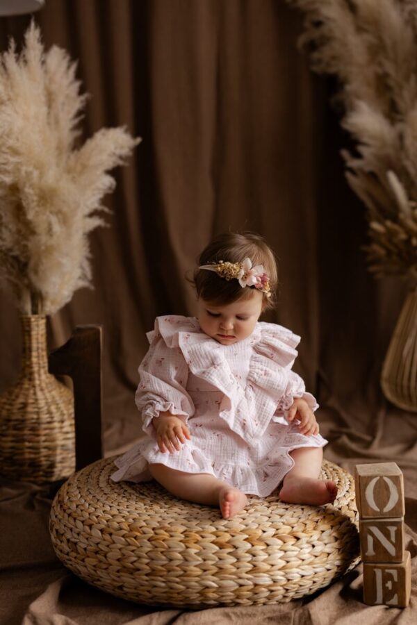 Moderna haljinica za devojčice „Klara“ od prirodnih tkanina