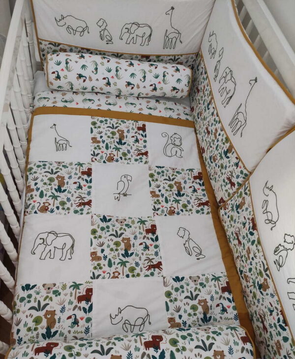 Posteljina od prirodnih tkanina za dečake i devojčice „Jungle”