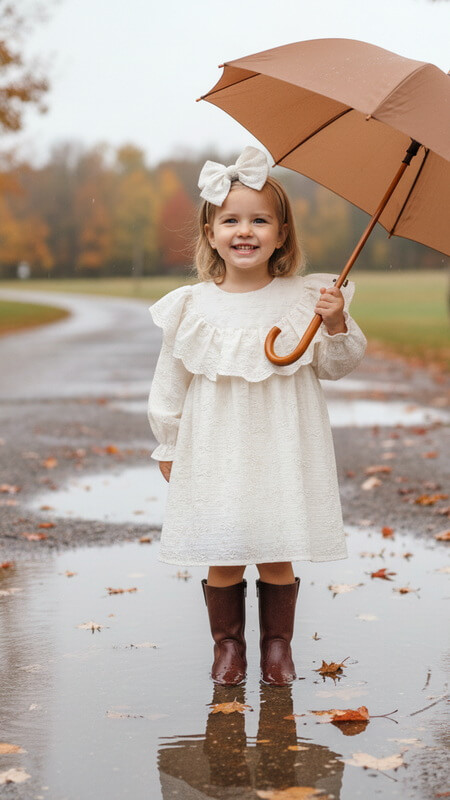 Svečana haljinica za bebe i devojčice od organskog pamuka “Mašnica”