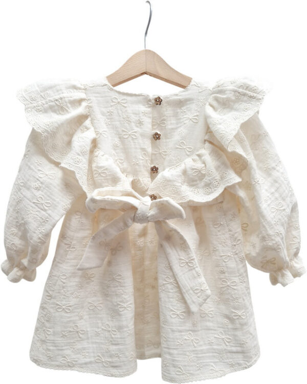 Svečana haljinica za bebe i devojčice od organskog pamuka “Mašnica”