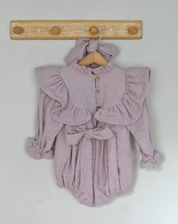 Bebi bodic romper od organskog pamuka "Golden Dream"-Limitirana kolekcija