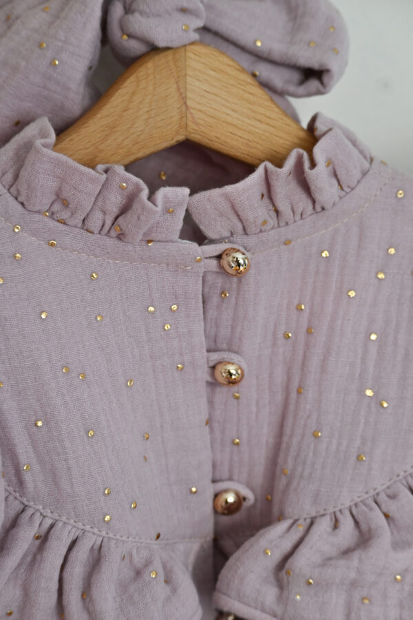 Bebi bodic romper od organskog pamuka "Golden Dream"-Limitirana kolekcija