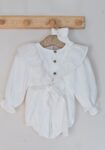 Bebi bodic romper od organskog pamuka-Child Chic Beli/Vesta Kids