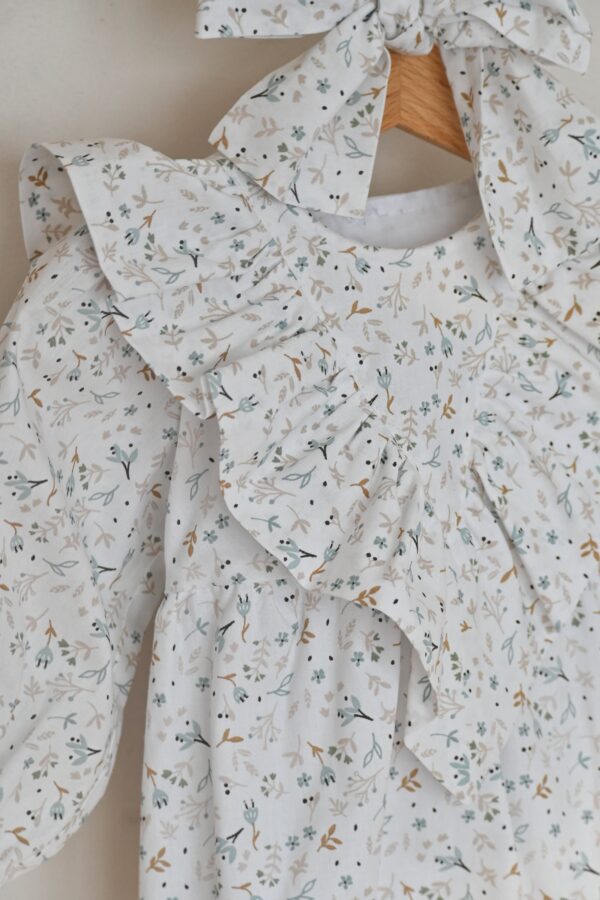 Pamučni bebi bodić romper "Azra Blue"/Vesta Kids