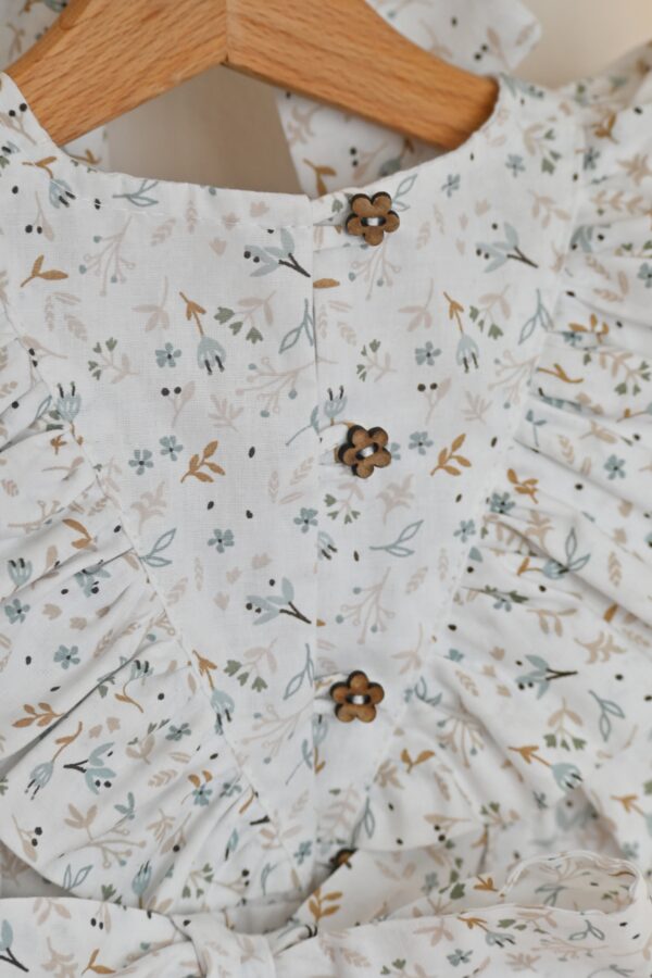 Pamučni bebi bodić romper "Azra Blue"/Vesta Kids