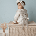 Pamučni bebi bodić romper "Azra Blue"/Vesta Kids