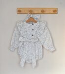 Pamučni bebi bodić romper "Azra Blue"/Vesta Kids