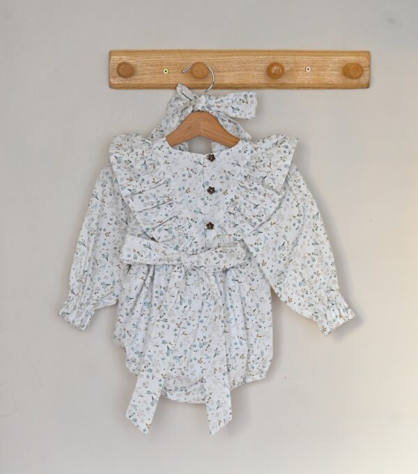 Pamučni bebi bodić romper "Azra Blue"/Vesta Kids