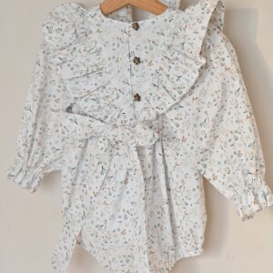 Pamučni bebi bodić romper "Azra Blue"/Vesta Kids