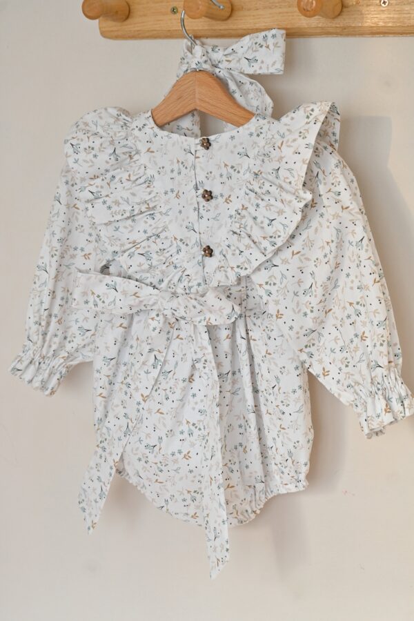 Pamučni bebi bodić romper "Azra Blue"/Vesta Kids