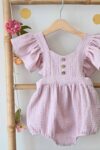 Bebi bodić (romper) "Pure cotton"-Lila