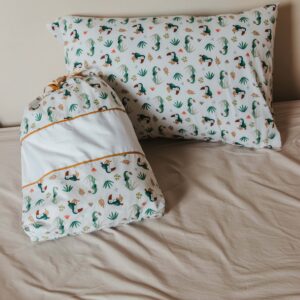 Jastučnica i vrećica sa imenom "Papagaji"- Set za poklon