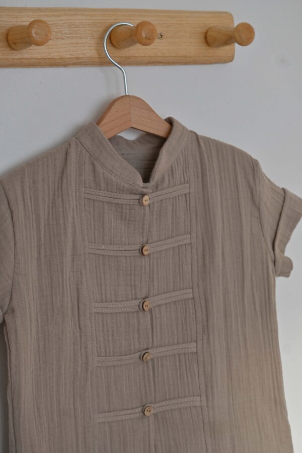 Košulja za dečake krem- ruska kragna