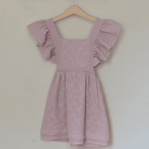 Pamučna haljinica lila "Love"|Vesta Kids