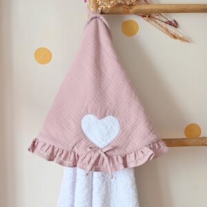 Peškir sa kapuljačom “Lila Srce"