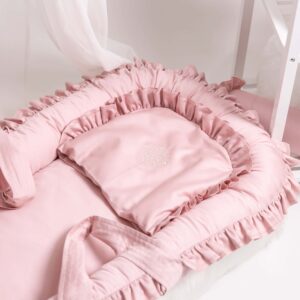 Bebi gnezdo "Ruffle" puder roze