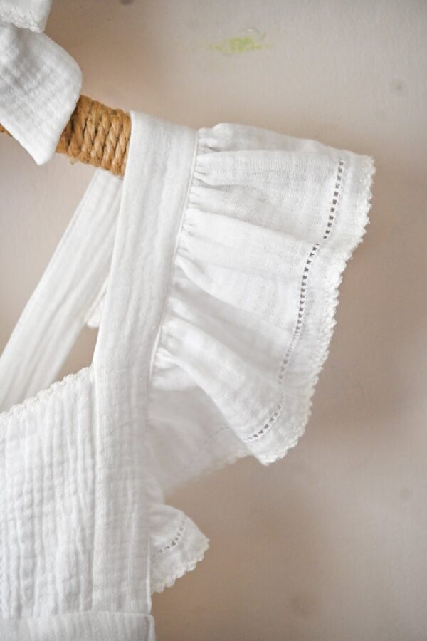Bebi bodić (romper) "Pure cotton"-Beli
