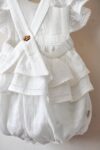Bebi bodić (romper) "Pure cotton"-Beli