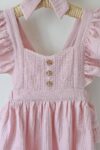 Bebi bodić (romper) "Pure cotton"-Puder roze