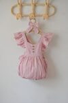 Bebi bodić (romper) "Pure cotton"-Puder roze