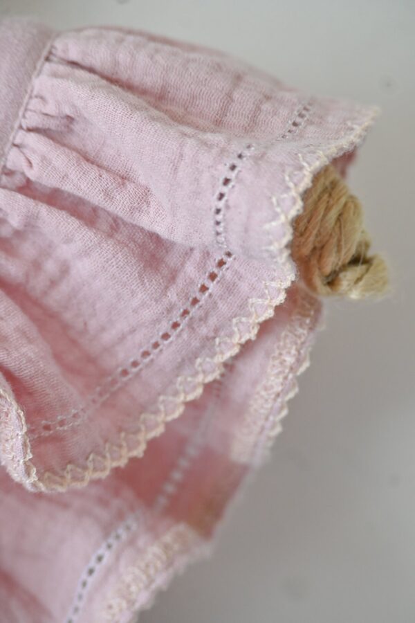 Bebi bodić (romper) "Pure cotton"-Puder roze