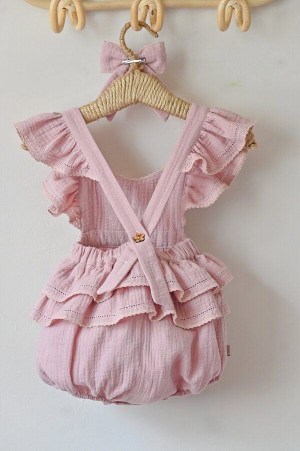 Bebi bodić (romper) "Pure cotton"-Puder roze