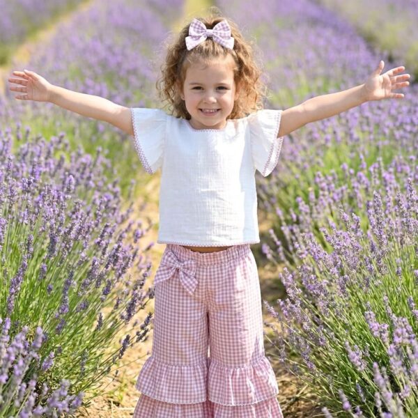 Pantalone i top "Pepito puder roze"